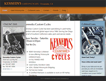 Tablet Screenshot of kennedyscustomcycles.com